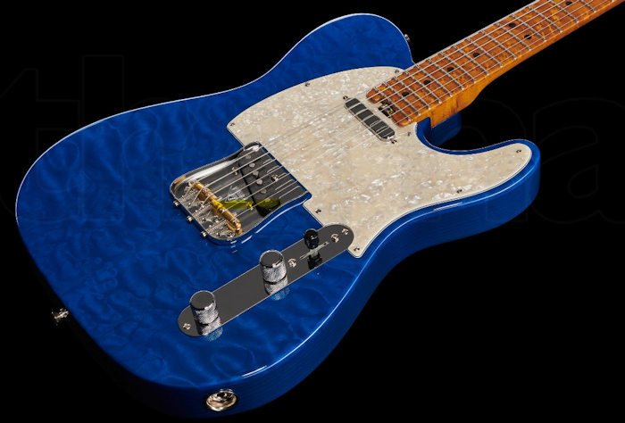 Fender Elite Tele QMT Sapphire Blue NOS