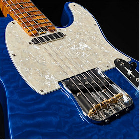 Fender American Elite Telecaster QMT Sapphire Blue NOS